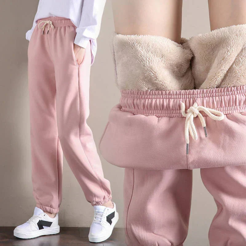 Valenzora | Stylish winter leggings with fur lining for women