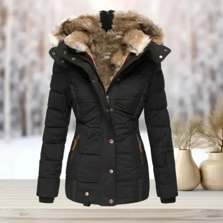 Valenzora | Pelz | Kapuze | Steppjacke | Damenjacke
