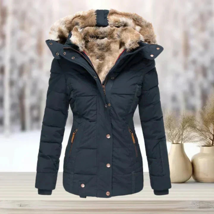 Valenzora | Pelz | Kapuze | Steppjacke | Damenjacke
