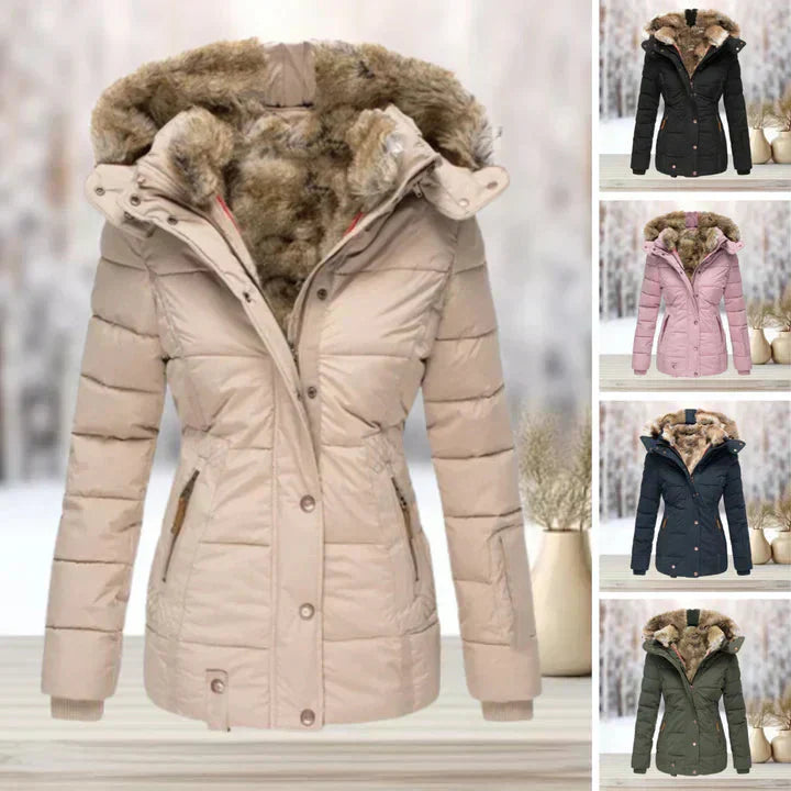 Valenzora | Pelz | Kapuze | Steppjacke | Damenjacke