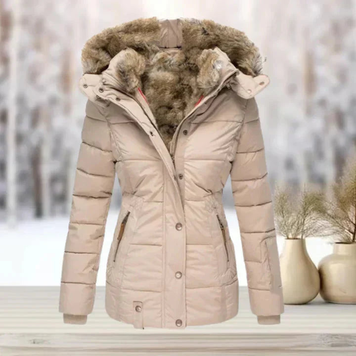 Valenzora | Pelz | Kapuze | Steppjacke | Damenjacke