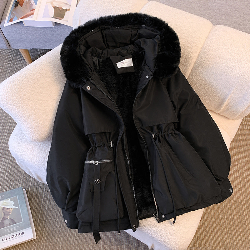 Valenzora - Women's Hooded Winter Parka Jacket with Drawstring