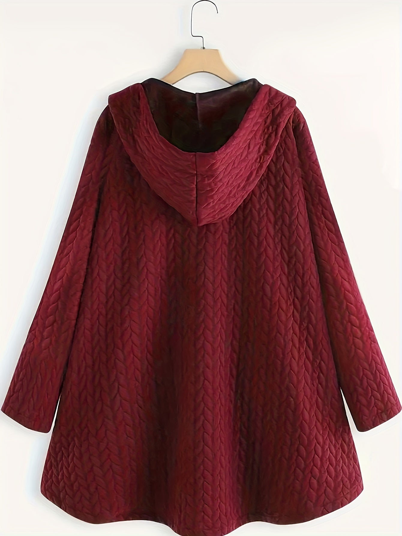 Valenzora – Damen Kapuzenjacke, lässige Passform – Oversize Winterjacke