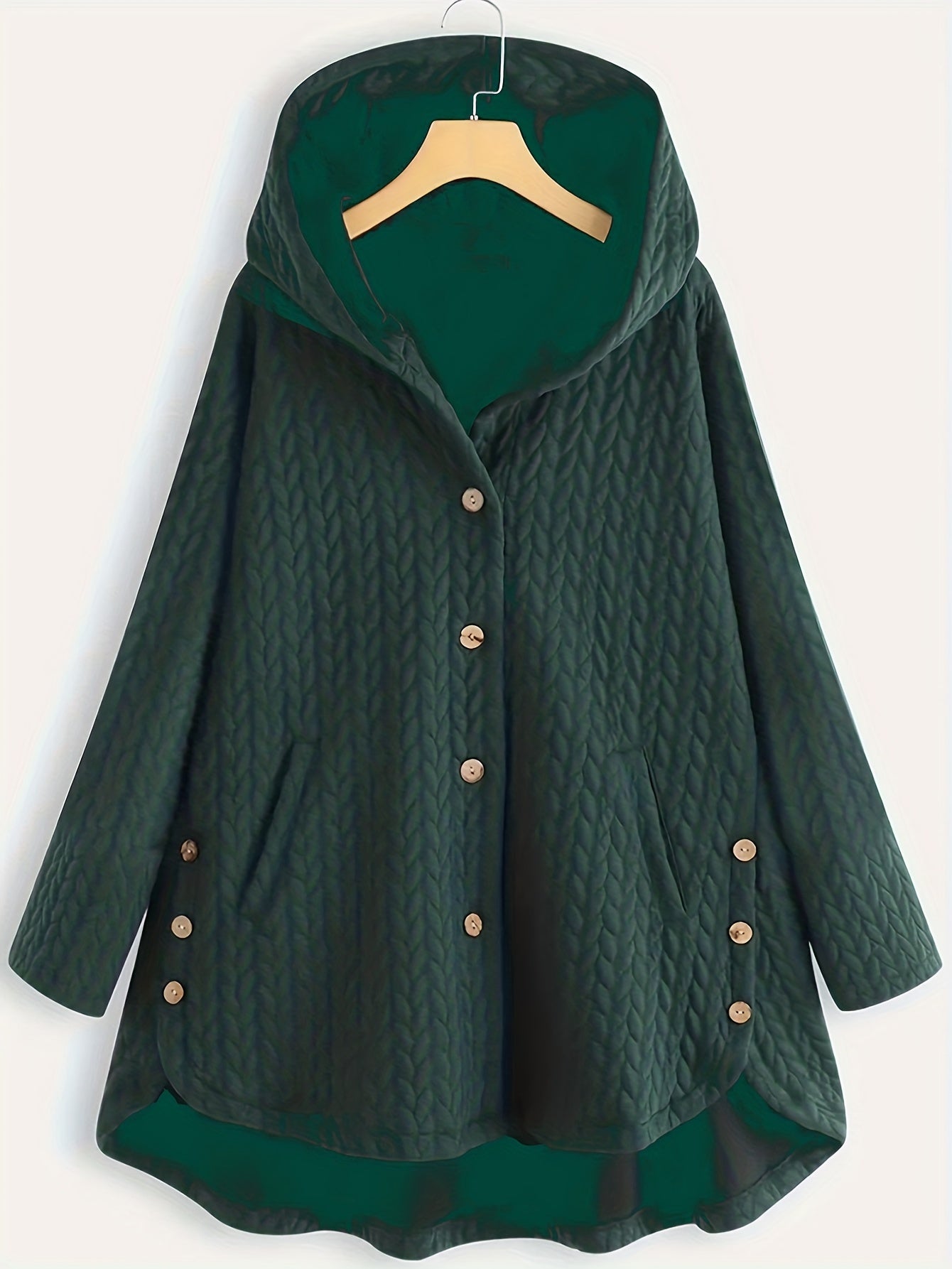 Valenzora – Damen Kapuzenjacke, lässige Passform – Oversize Winterjacke