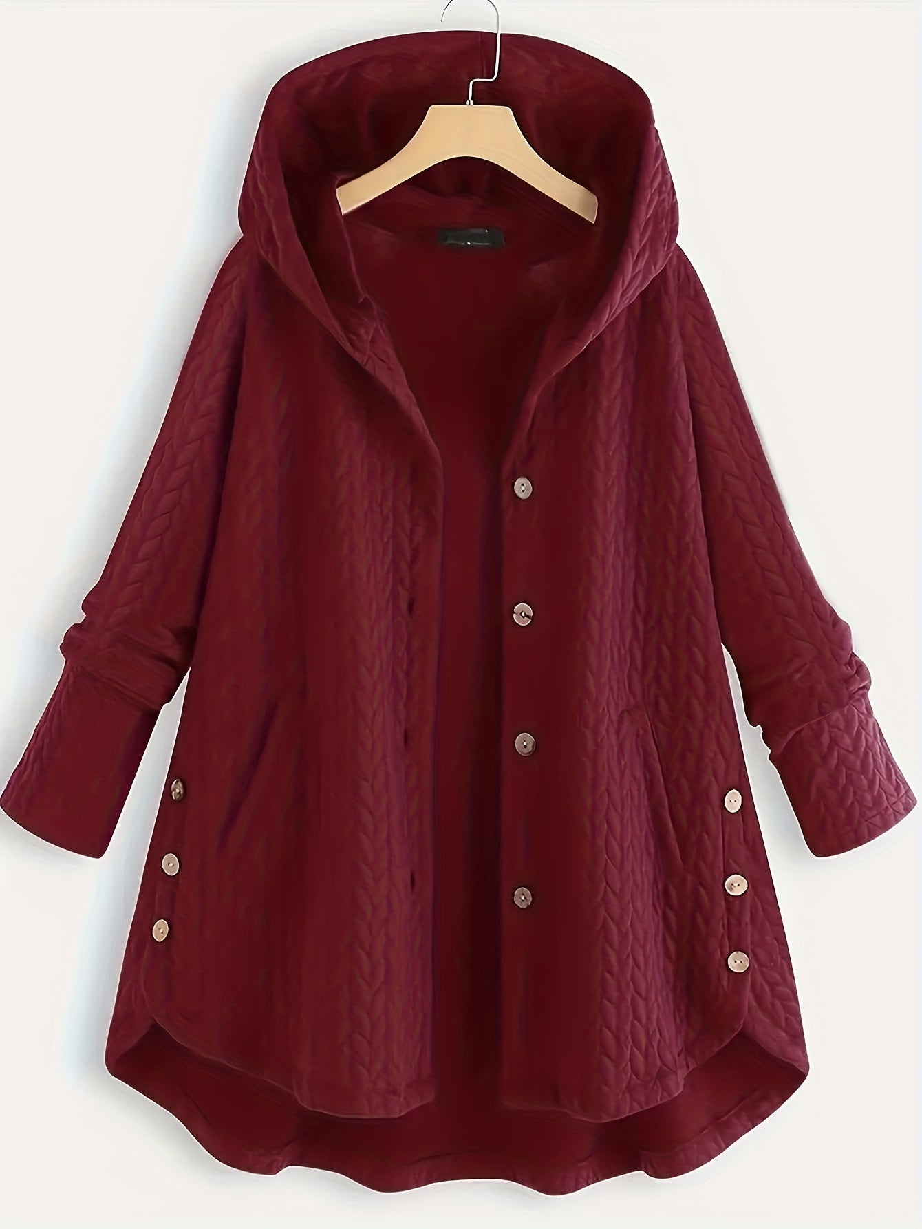 Valenzora – Damen Kapuzenjacke, lässige Passform – Oversize Winterjacke