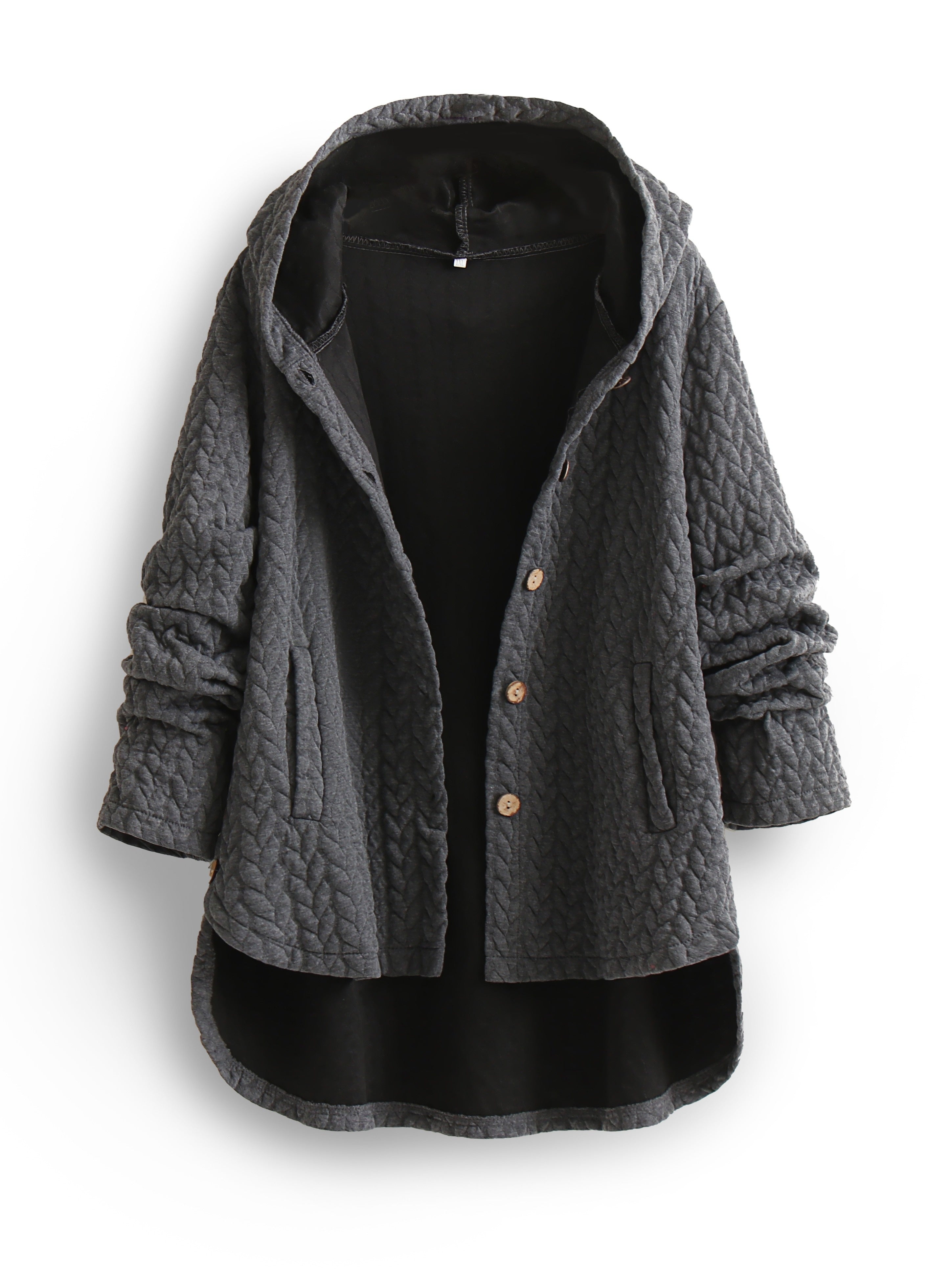 Valenzora – Damen Kapuzenjacke, lässige Passform – Oversize Winterjacke