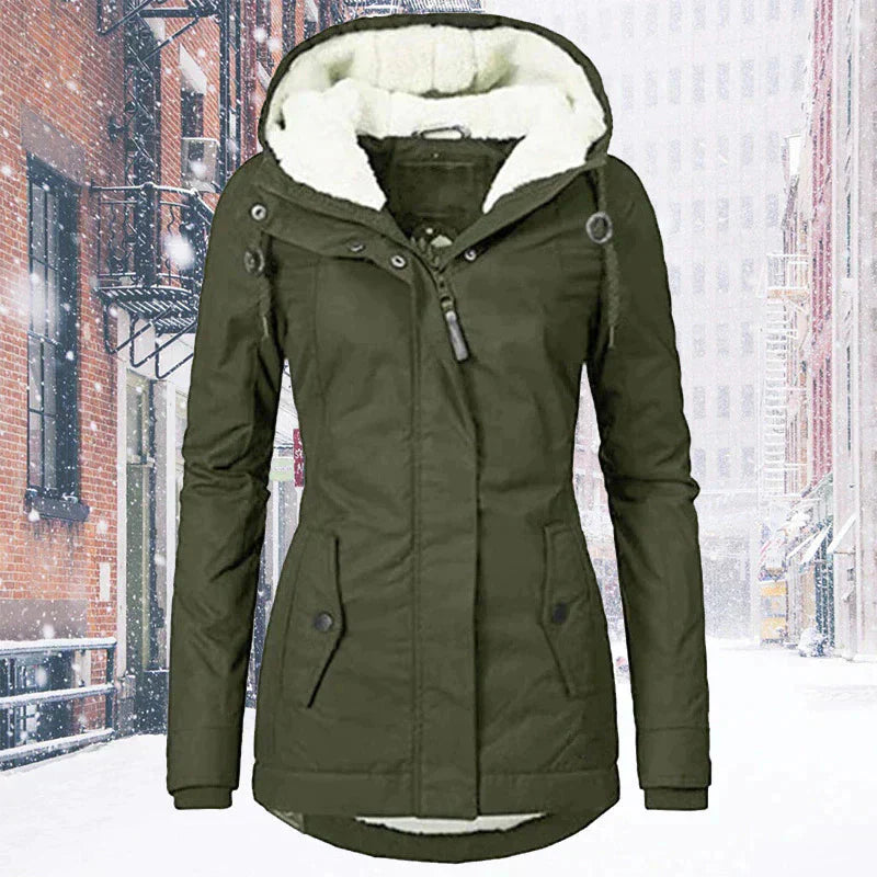 Valenzora | Hood | Zipper | Winter jacket | Women's jacket