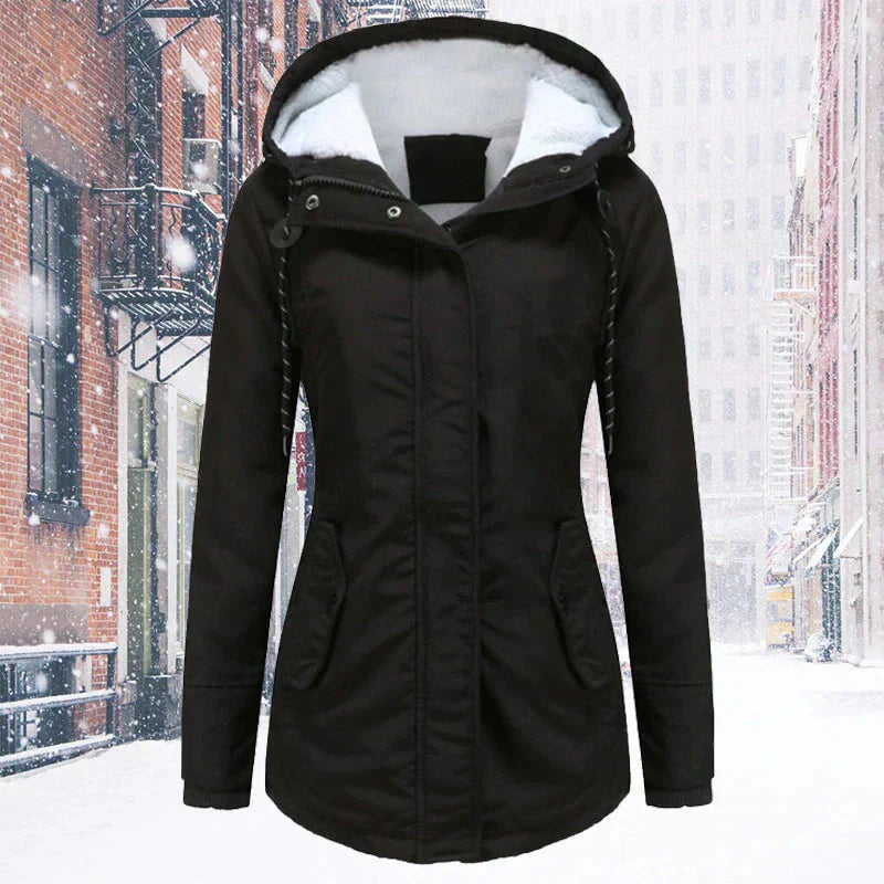 Valenzora | Hood | Zipper | Winter jacket | Women's jacket