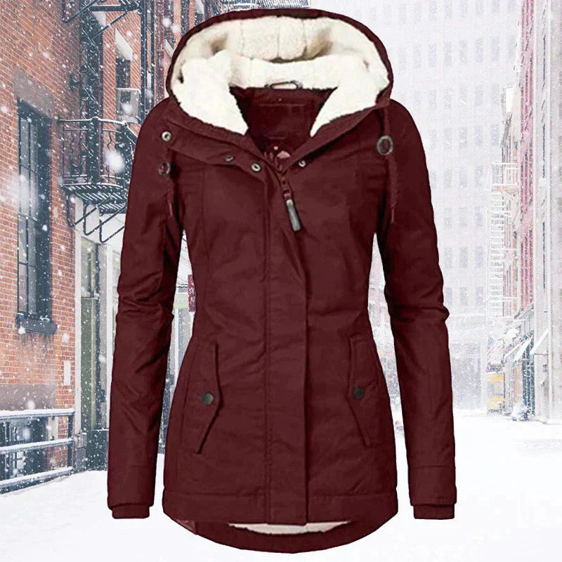 Valenzora | Hood | Zipper | Winter jacket | Women's jacket