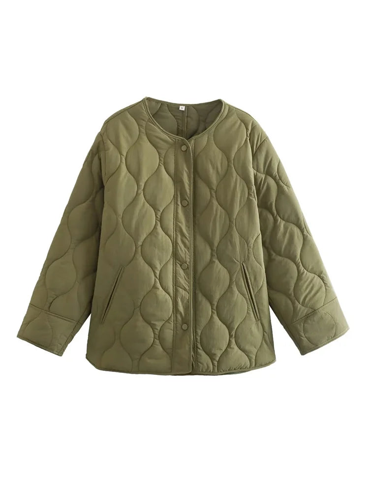 Valenzora – Übergroße Steppjacke mit Taschen