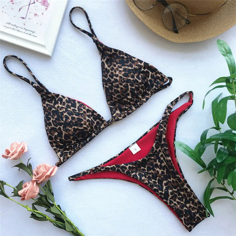 Valenzora | Luxury Summer Bikini Set Sexy Animal Leopard