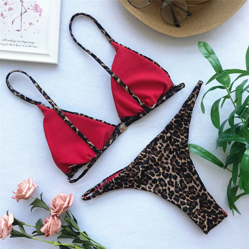Valenzora | Luxury Summer Bikini Set Sexy Animal Leopard