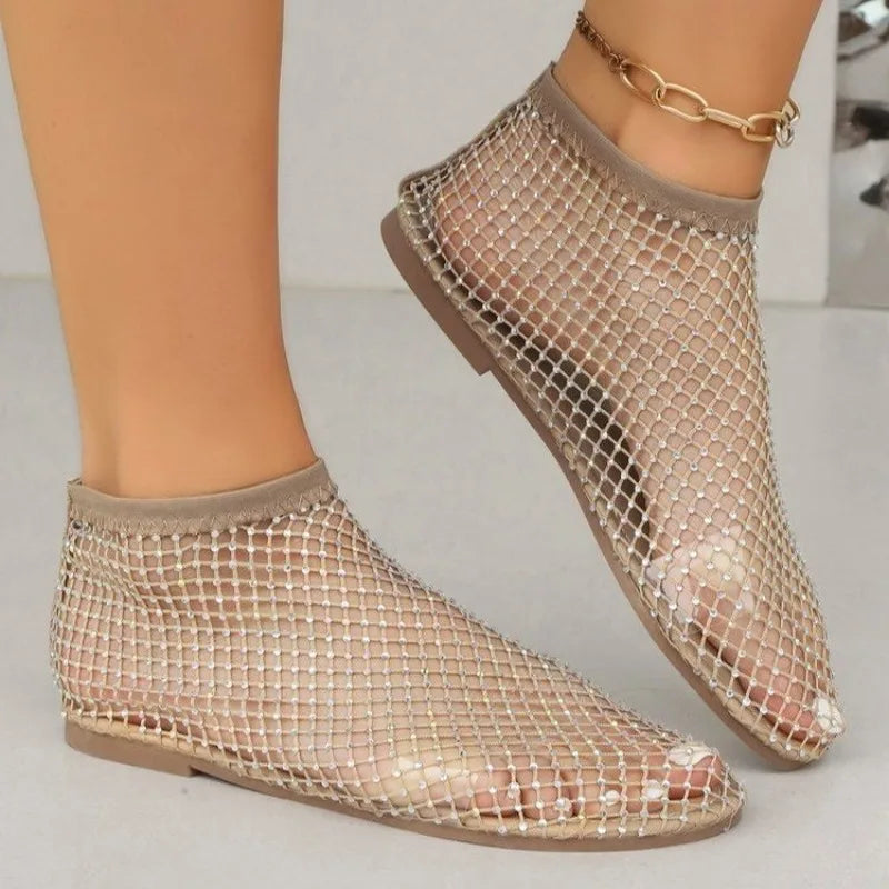 Valenzora | Mesh slippers with a flat heel