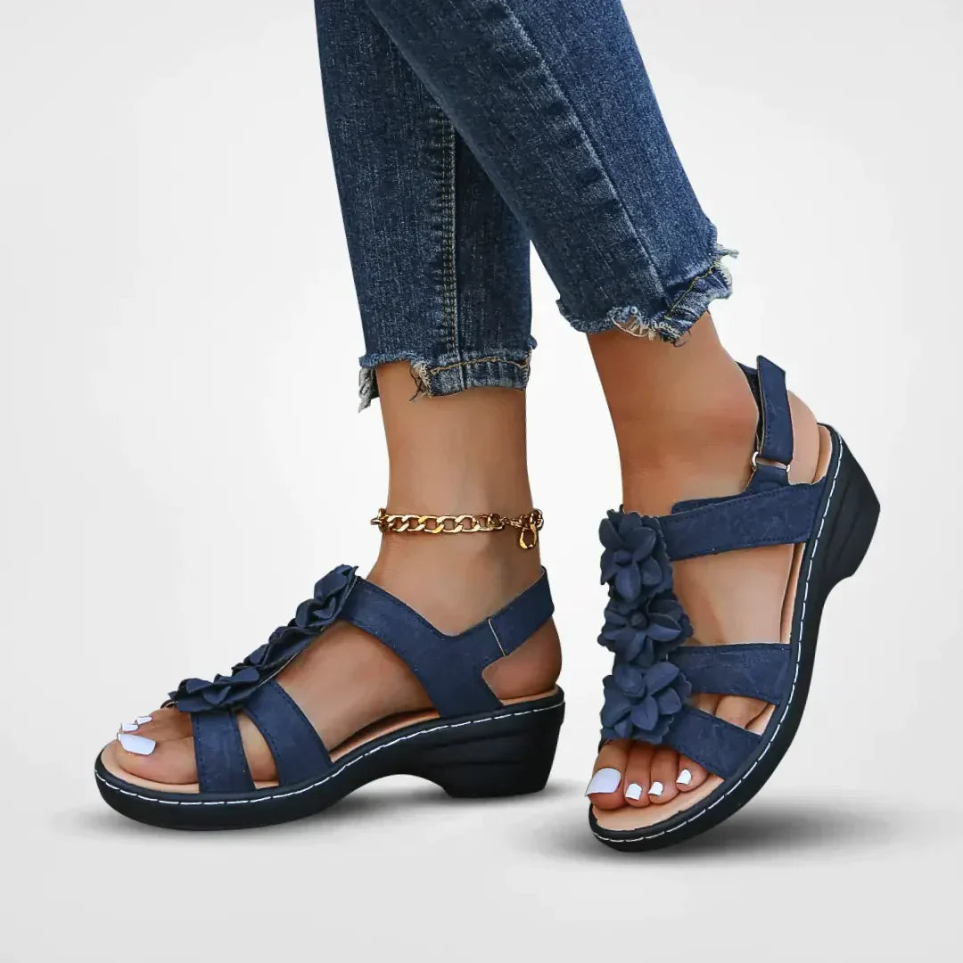 Valenzora | Orthopedic Sandals with Floral Pattern for Women