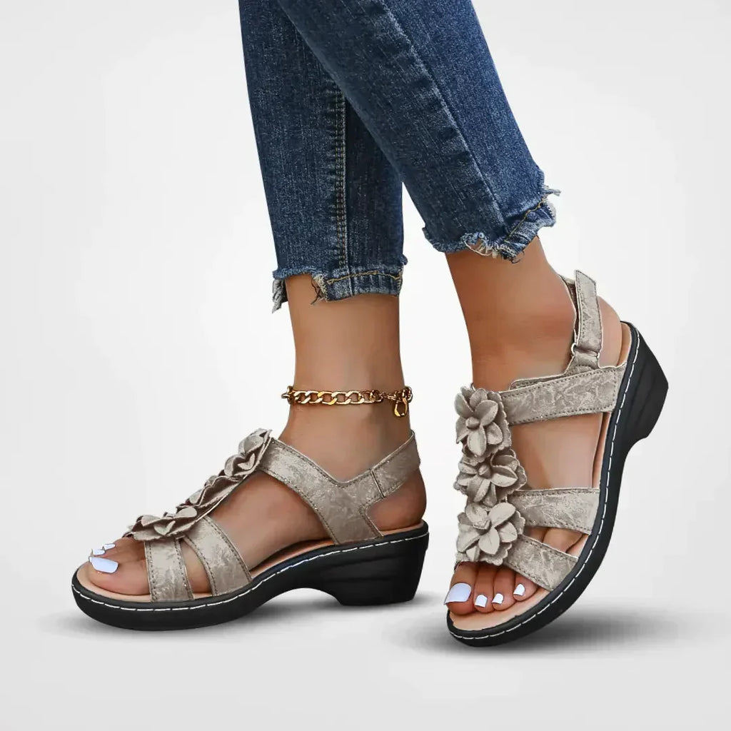 Valenzora | Orthopedic Sandals with Floral Pattern for Women