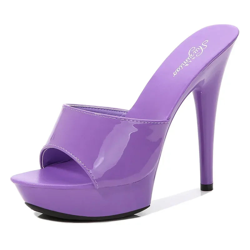 Valenzora | Lackleder High-Heel-Sandalen