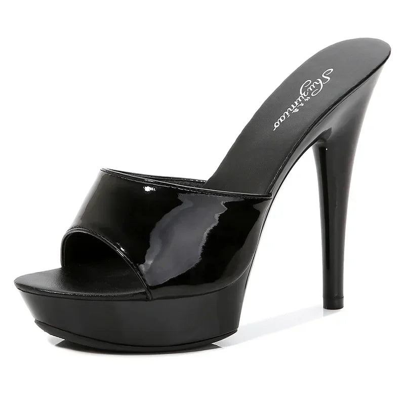 Valenzora | Lackleder High-Heel-Sandalen