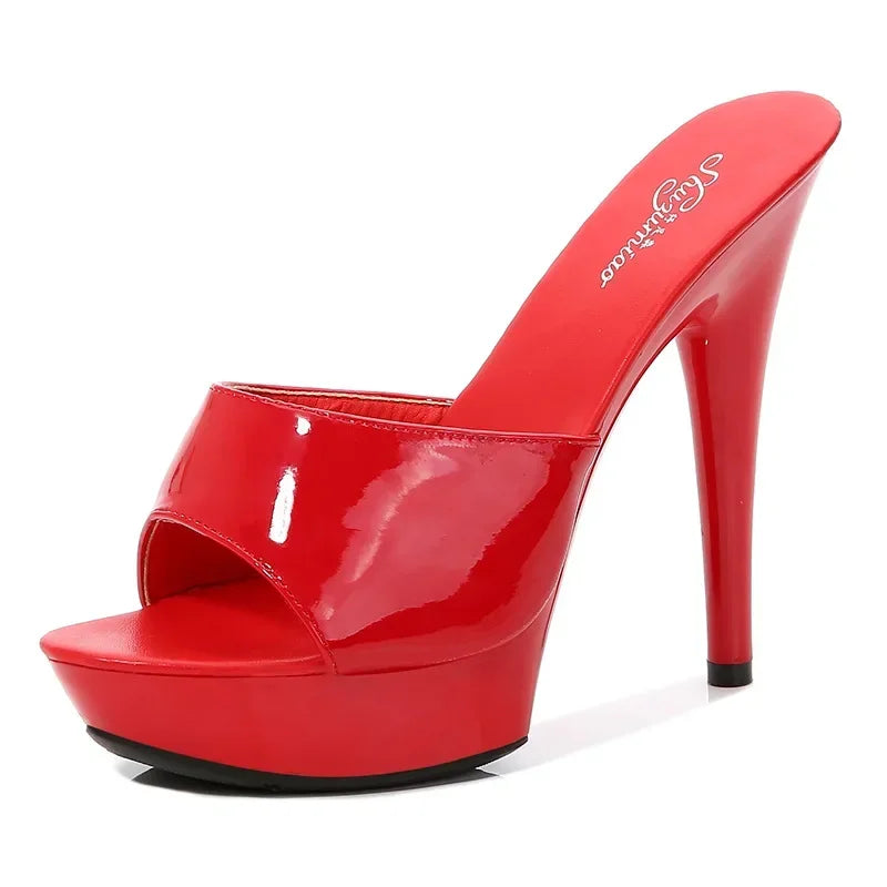 Valenzora | Lackleder High-Heel-Sandalen
