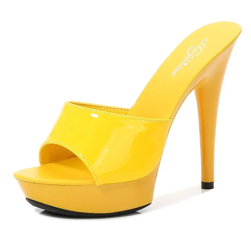 Valenzora | Lackleder High-Heel-Sandalen