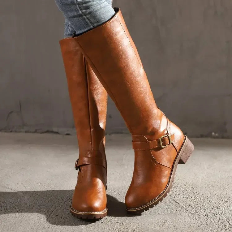 Valenzora | Elegante Lederstiefel – Trendige Damenstiefel für jeden Anlass