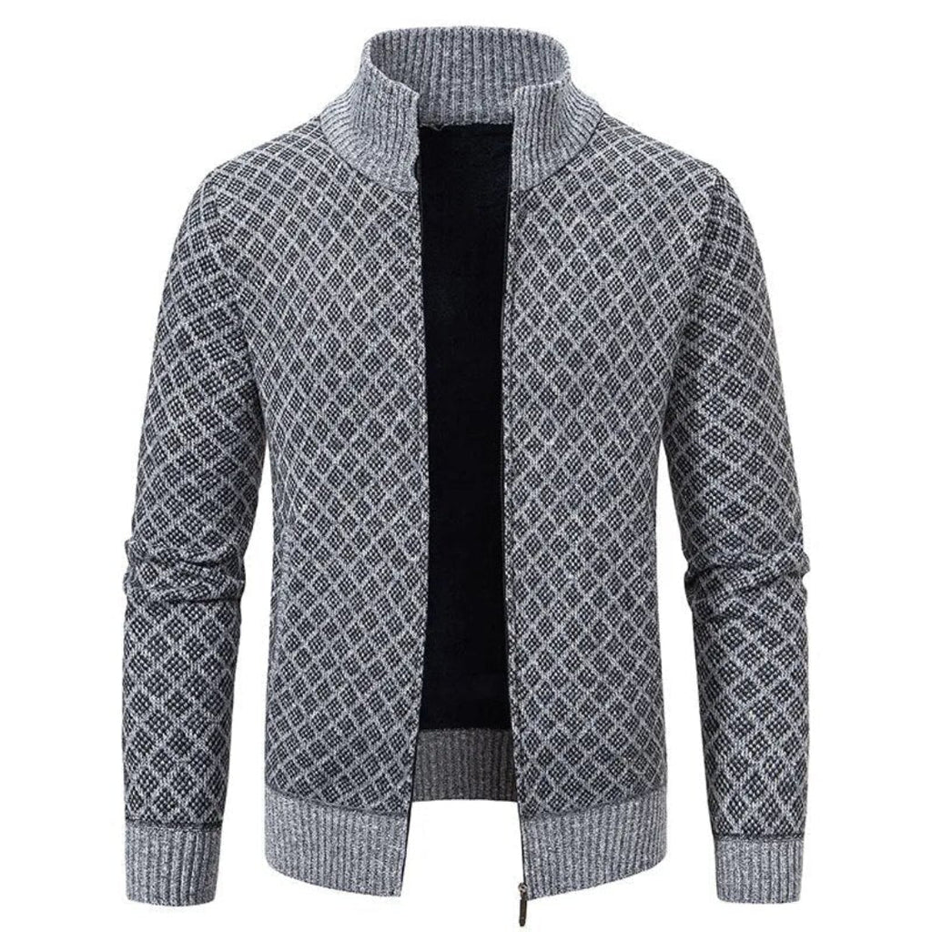 Knitted jacquard sweater