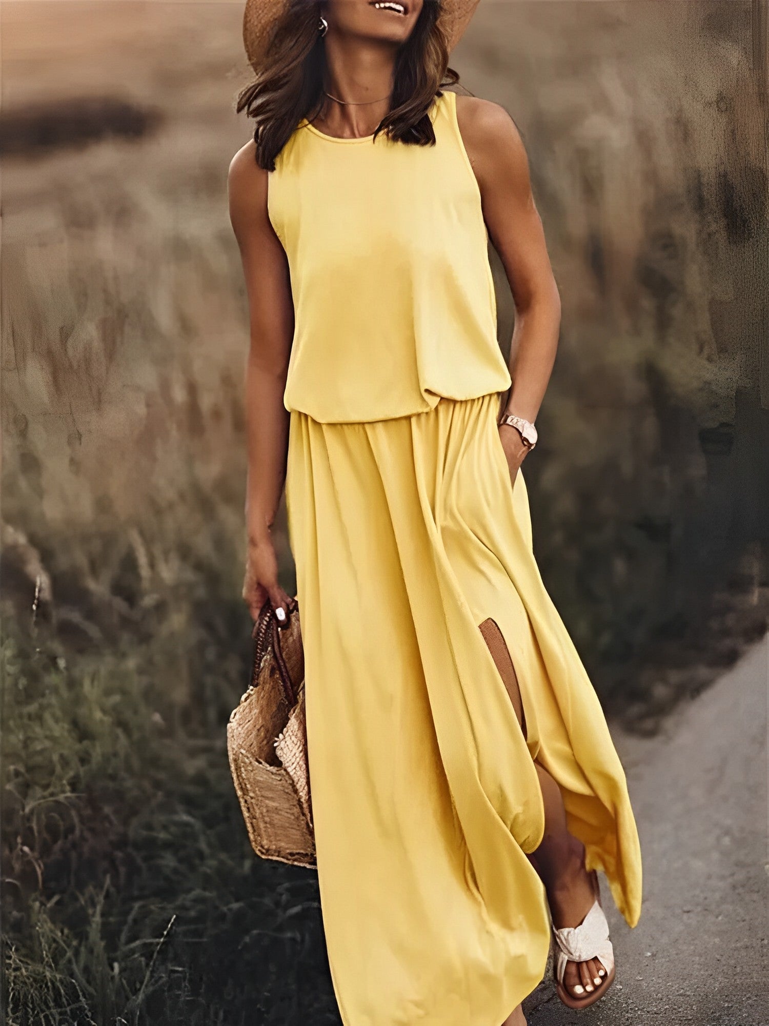 Valenzora | Elegantes, farbintensives Kleid