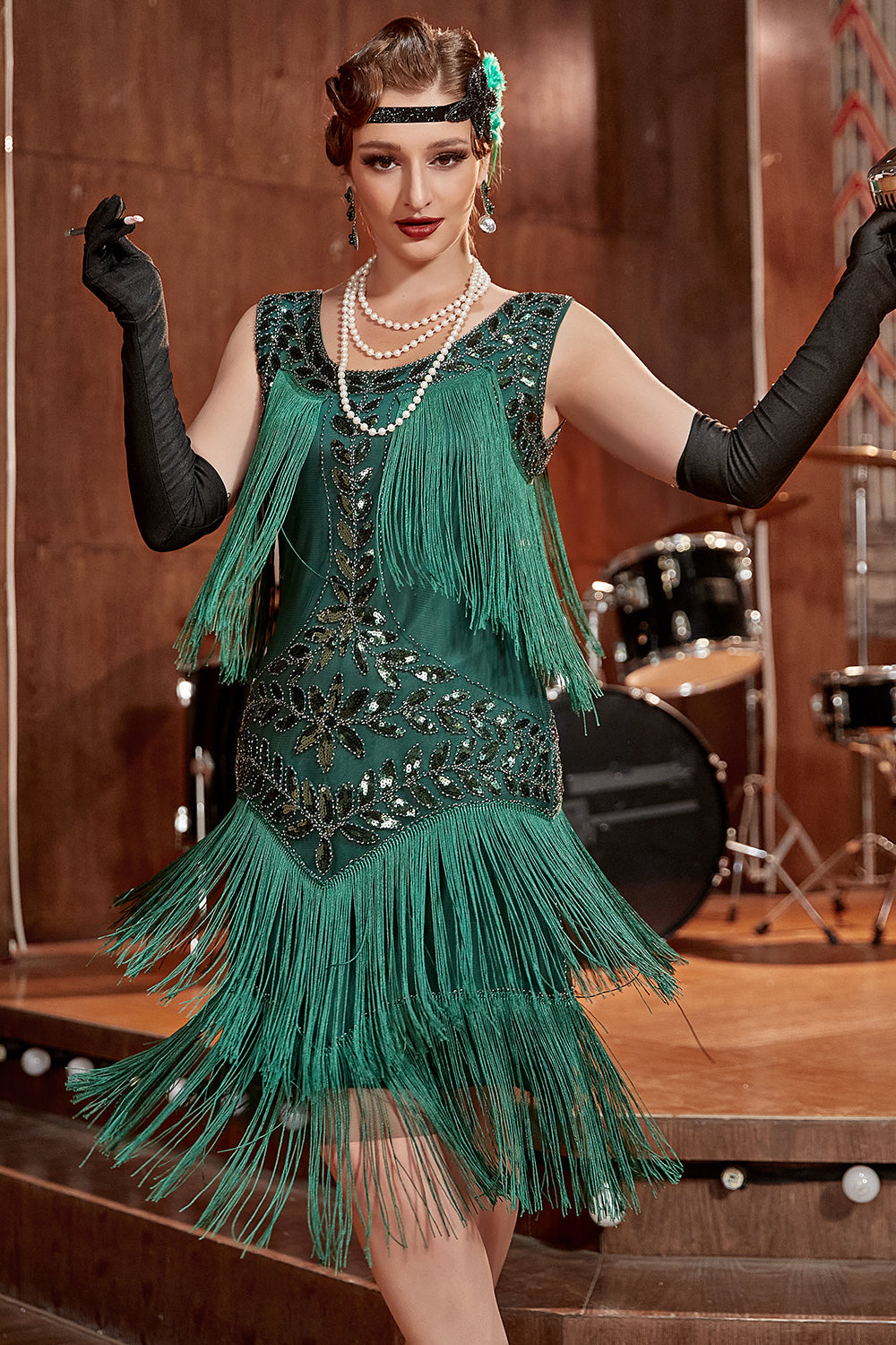 Valenzora | Charleston Sequin Hapsut Dress