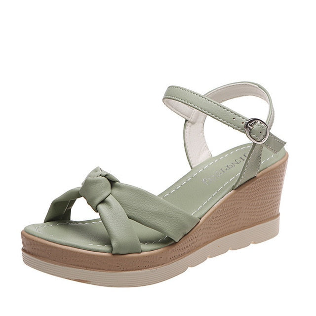 Valenzora | Elegant sandals with knotted straps for women