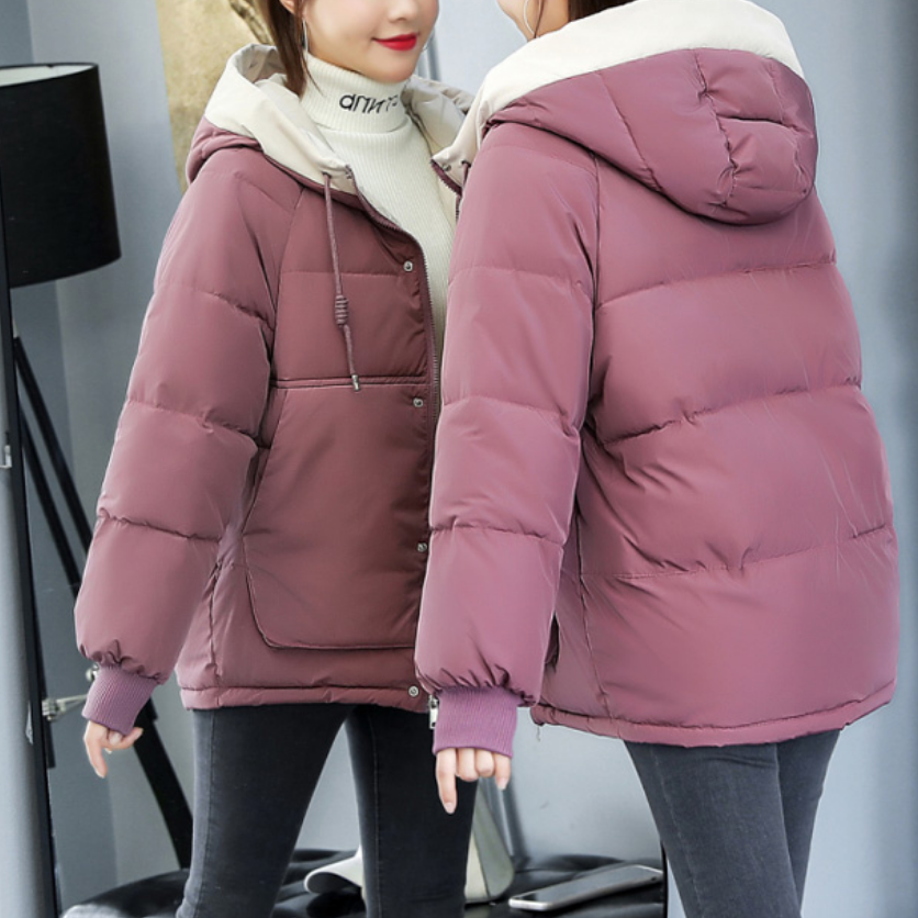 Valenzora | Women's winter jacket with decorative stitching