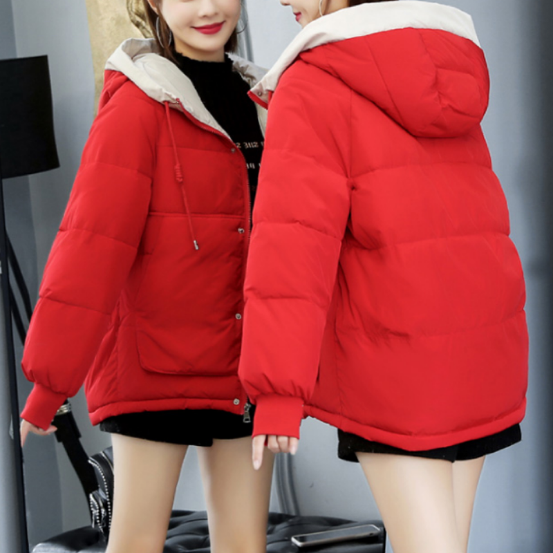 Valenzora | Women's winter jacket with decorative stitching