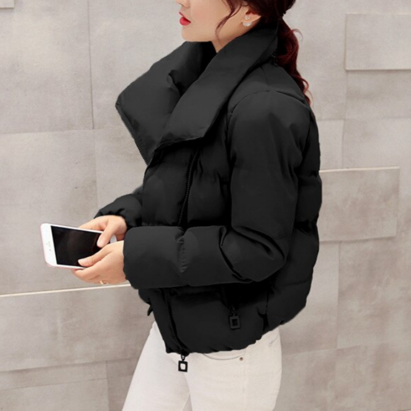 Valenzora | Women's winter jacket with asymmetrical collar