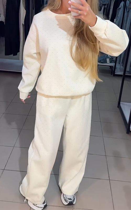 Valenzora | Sparkling Comfortable Jogging Suit Women's Clothing