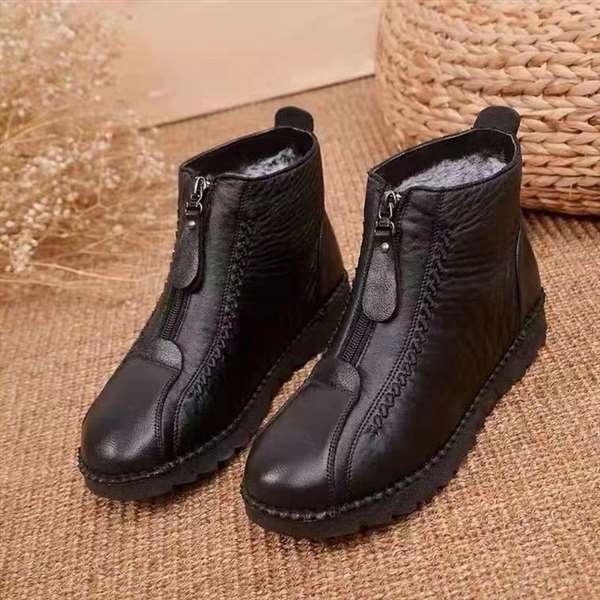 popular, non-slip leather ankle boots