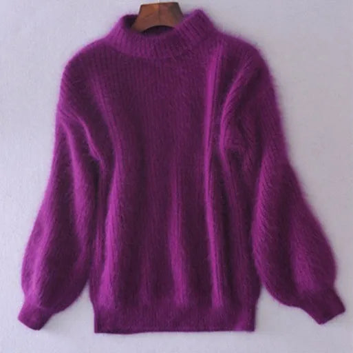 Valenzora | Locker gestrickter Damenpullover, einfarbig