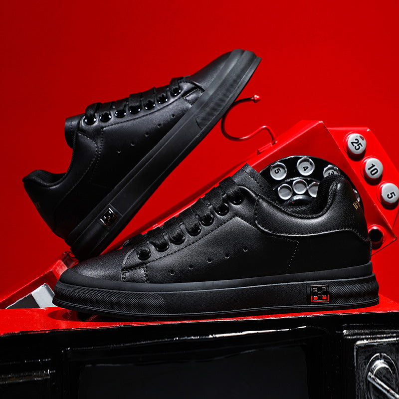 Valenzora | Sneakers with a Heel: Comfortable Casual Shoes with a 6 cm Hidden Heel, Made of Faux Leather, For Everyday & Business