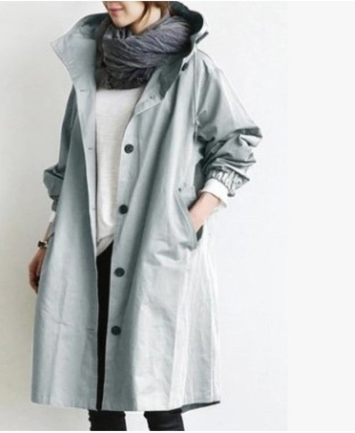Valenzora | Trench coat with hood