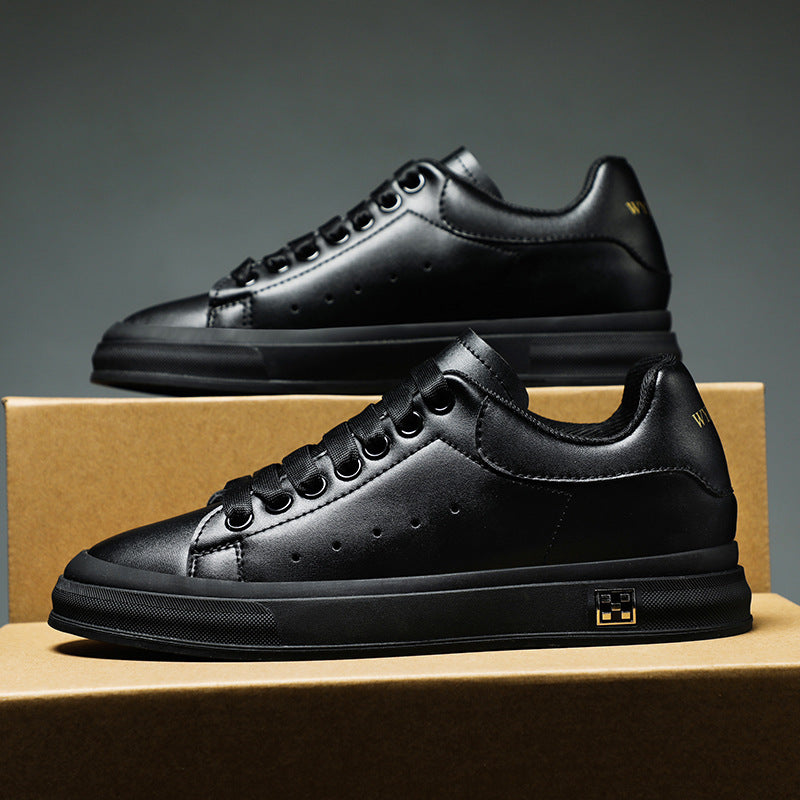 Valenzora | Sneakers with a Heel: Comfortable Casual Shoes with a 6 cm Hidden Heel, Made of Faux Leather, For Everyday & Business