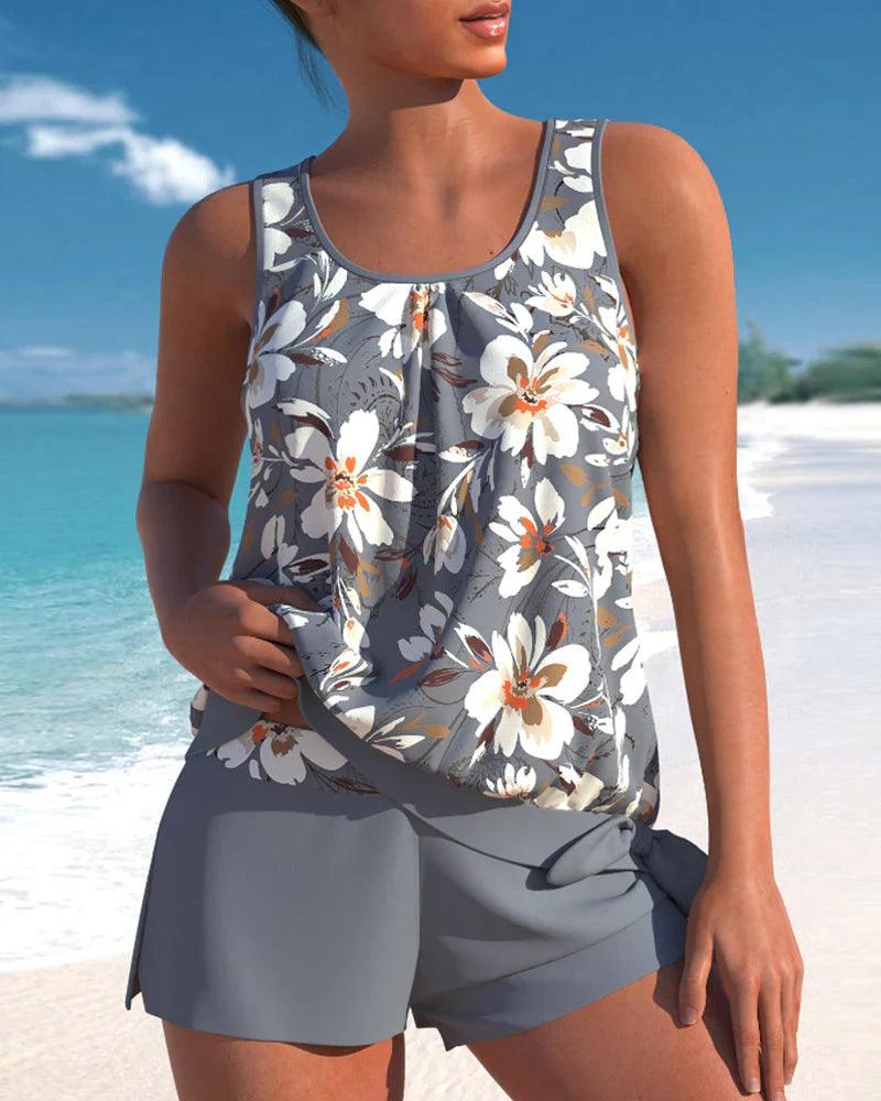 Valenzora | Tankini Swimsuit Stylish Two-Piece Swimsuit Set