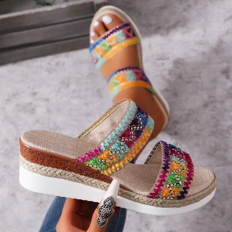 Valenzora | Summer sandals with linen sole