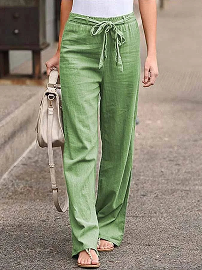 Valenzora | Casual women's linen trousers for stylish ease