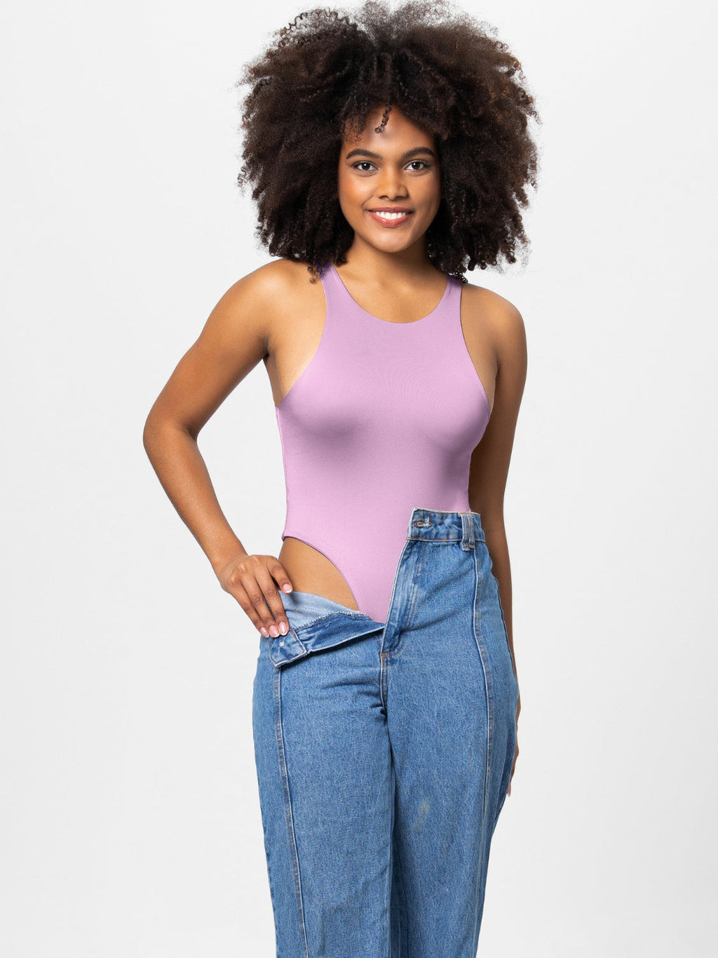 Valenzora | Full size round-width strappy bodysuit