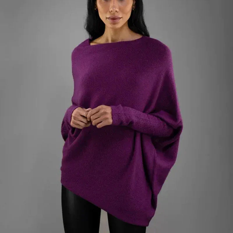 Valenzora | Luxuriöser Pullover mit offener Halslinie