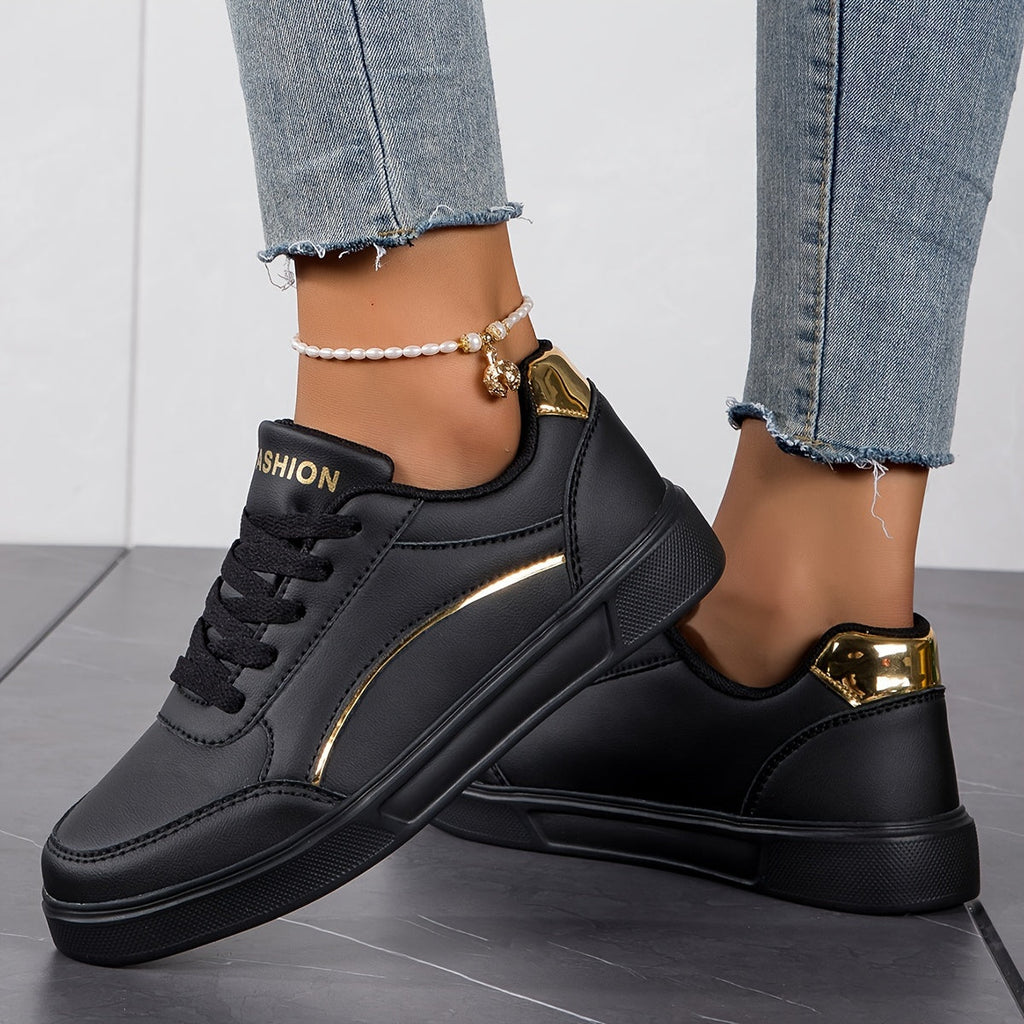 Valenzora | Einfarbige Damen-Sneaker mit weicher Sohle