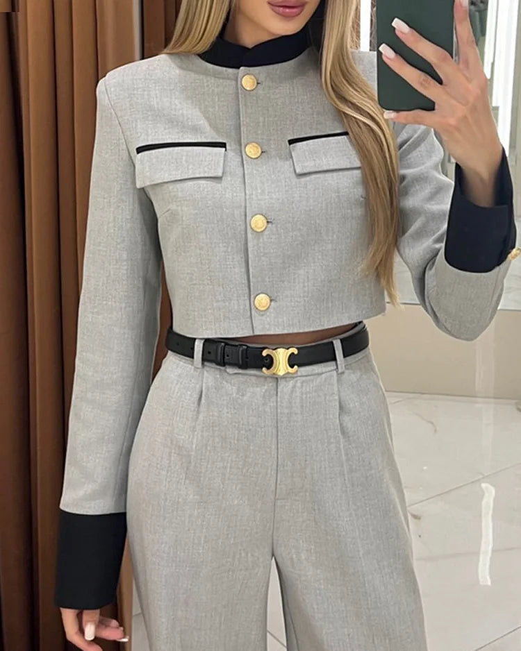 Leonie™ - Elegant casual top and trousers