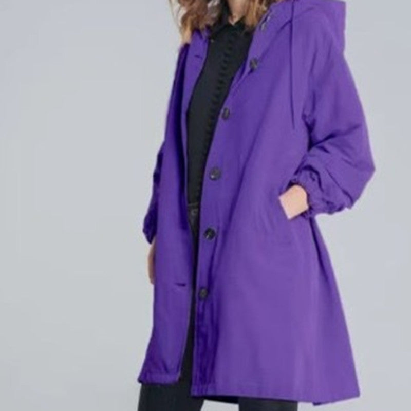 Valenzora | Trench coat with hood