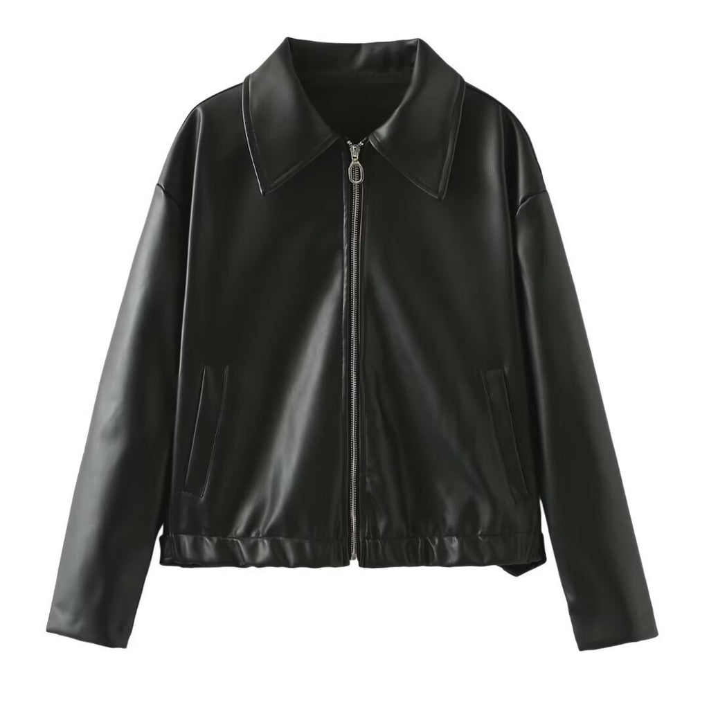 Valenzora | Elegant leather jacket
