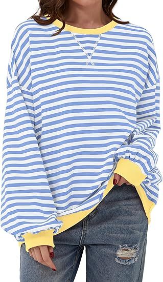 Valenzora | Striped sweatshirt in contrasting colors