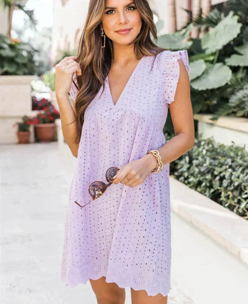 Valenzora 2 in 1 summer dress with integrated shorts