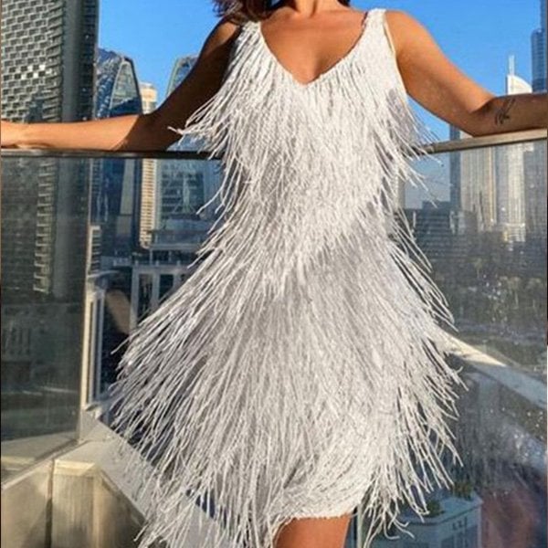 Valenzora | Sexy Tassel Party Dress