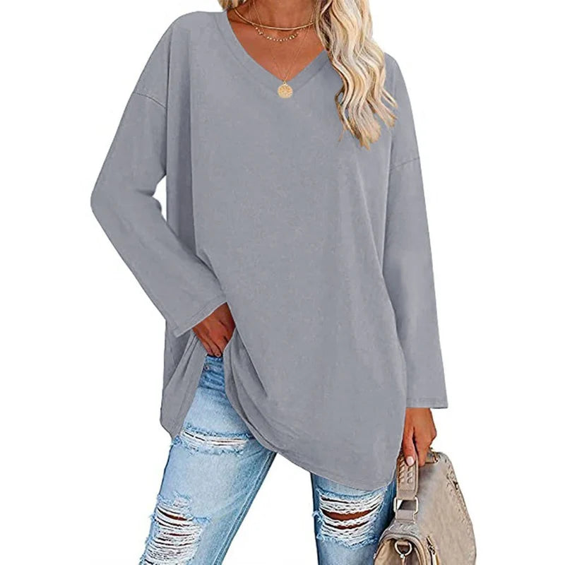 Valenzora | V-Ausschnitt Stricktop für Damen – Stylischer und bequemer Pullover